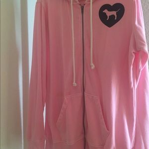 Pink Vuctoria Secret Hooded Sweater L
